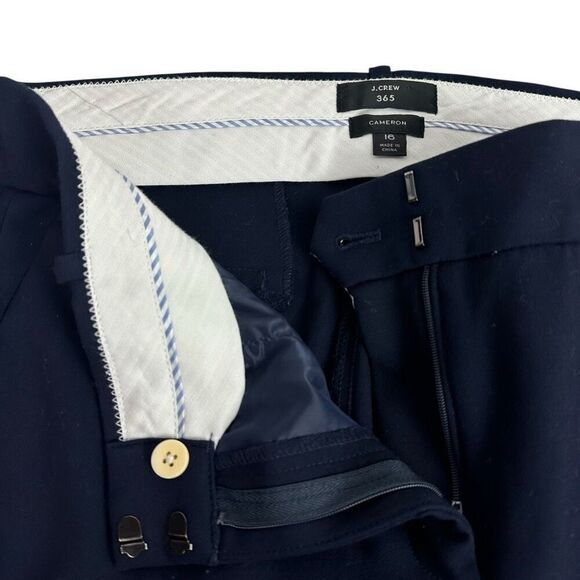 J. Crew Cameron slim crop Blue pant size 16 - Picture 5 of 7